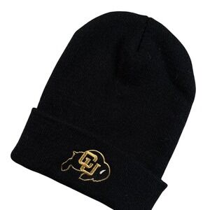 Colorado Buffaloes CU Logo Knit Beanie Hat Mens‎ one size  gorpcore Black